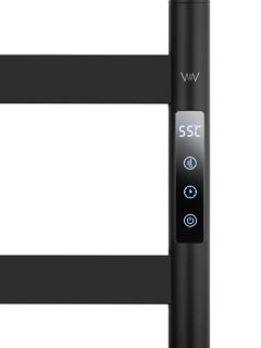 Напольный полотенцесушитель электрический Wonzon & Woghand Essen WW-A406-MB 47x95 см чёрный матовый